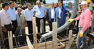 BAŞKAN BOZDAĞ TEMELİNİ ATTI , YUKARI MÜLK TAZİYE EVİNE KAVUŞUYOR..