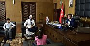BAŞKAN ERKOÇ’A ÖĞRENCİLERDEN ZİYARET
