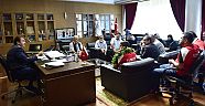 BAŞKAN ERKOÇ, DÜNYA ÜÇÜNCÜSÜ ERTUĞRUL KAHVECİ’Yİ MAKAMINDA KABUL ETTİ.