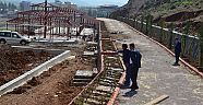 BAŞKAN OKUMUŞ, İNŞAATI DEVAM EDEN SOSYAL YAŞAM ALANLARINI YERİNDE İNCELEDİ