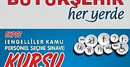 BÜYÜKŞEHİR'DEN ENGELLİLERE KPSS KURSU