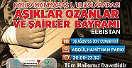 BÜYÜKŞEHİR’DEN ULUSLARARASI AŞIKLAR BAYRAMI