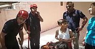 BÜYÜKŞEHİR İTFAİYESİNDEN ÇOCUK KURTARMA OPERASYONU