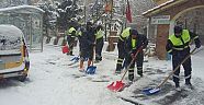 BÜYÜKŞEHİR KAR TEMİZLEME ÇALIŞMALARINA BAŞLADI