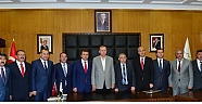 CUMHURBAŞKANI ERDOĞAN’DAN BAŞKAN ERKOÇ’A ZİYARET