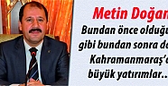 Doğandan Başbakan Davutoğlunun Kahramanmaraş ziyareti açıklaması