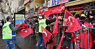 DULKADİROĞLU'NDAN 12 ŞUBAT KAHRAMANLARI ANISINA 12 BİN TÜRK BAYRAĞI