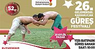GELENEKSEL KARAKUCAK GÜREŞLERİNE BUYRUN