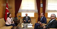 GENEL MÜDÜR KOCABIYIK VALİ KOCATEPE'YE ZİYARET.