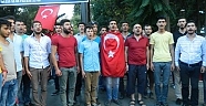 Kahramanmaraşlı Gençler Şehitler için yürüdü.