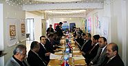 Millî Eğitim Müdürü Mehmet Emin Akkurt Kurmaylarıyla Birlikte Basının karşısına çıktı.