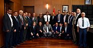 MUHTARLARDAN BAŞKAN ERKOÇ’A ZİYARET