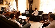 ÖZ SAĞLIK İŞ SENDİKASI ÜYELERİ BAŞKAN MAHÇİÇEK’İ ZİYARET ETTİ