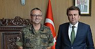 PATRİOT KOMUTANI DREXLER’DEN BAŞKAN ERKOÇ’A ZİYARET.