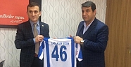 Pazarcık Aksu Spor Yönetiminden Kaymakam Aydına Ziyaret...
