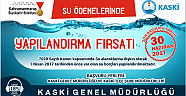 SU ÖDEMELERİNDE YENİ YAPILANDIRMA FIRSATI