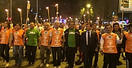TEMA KAHRAMANMARAŞ TAM KADRO GENÇLİK YÜRÜYÜŞÜNDE.