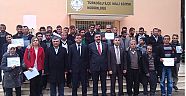TÜRKOĞLUNDA ÇİFTÇİ KURSLARI TAMAMLANDI