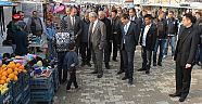VALİ GÜVENÇER ÇADIRKENTTE İNCELEMELERDE BULUNDU