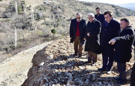 VALİ GÜVENÇER İLE BAŞKAN ERKOÇ İNCELEME GEZİSİNDE